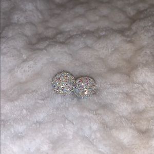 Rainbow Crystal Stud Earrings